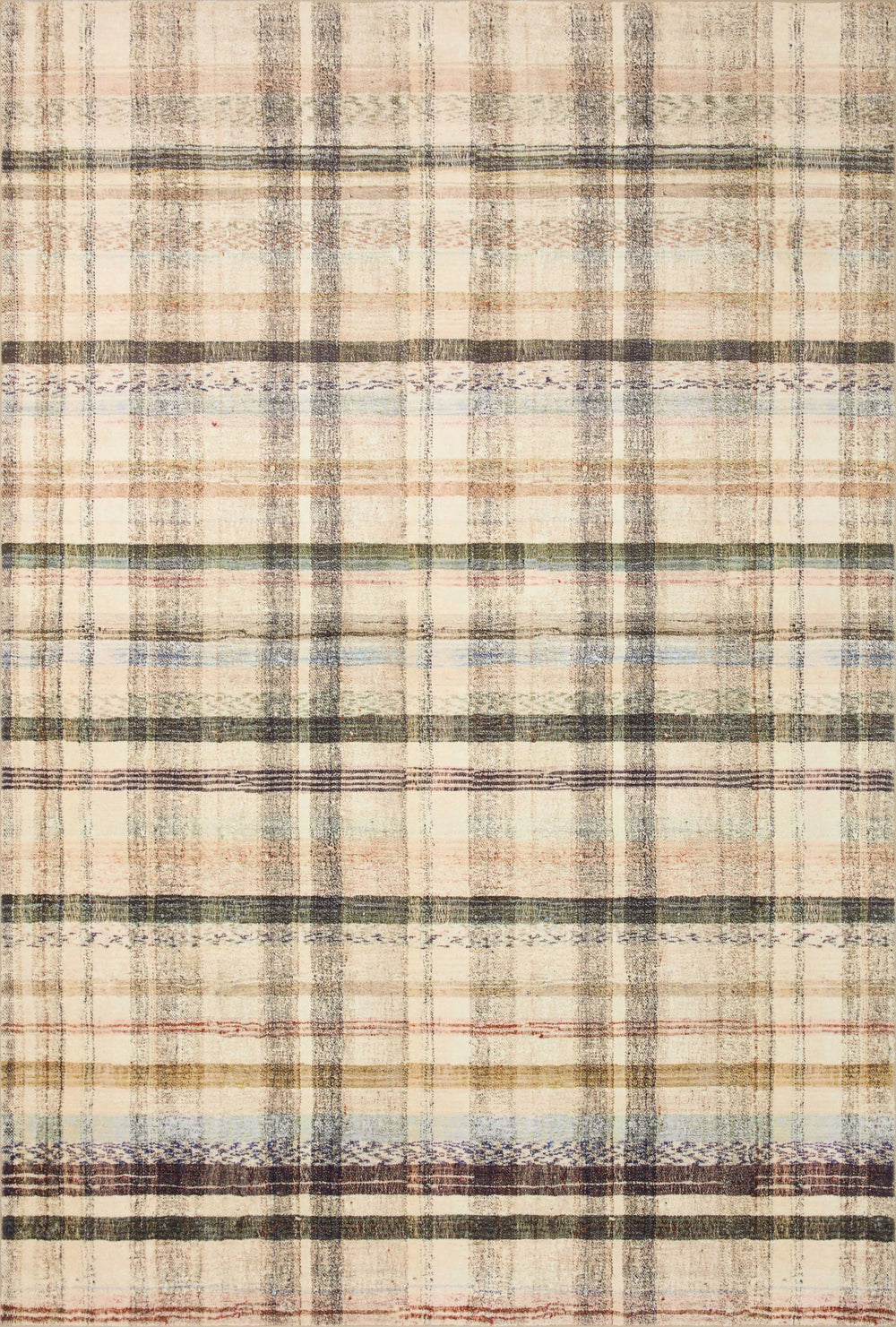 Chris Loves Julia x Loloi Humphrey HUM-02 Ivory Multi Rug - 7 ft 3 in x 9 ft 3 in