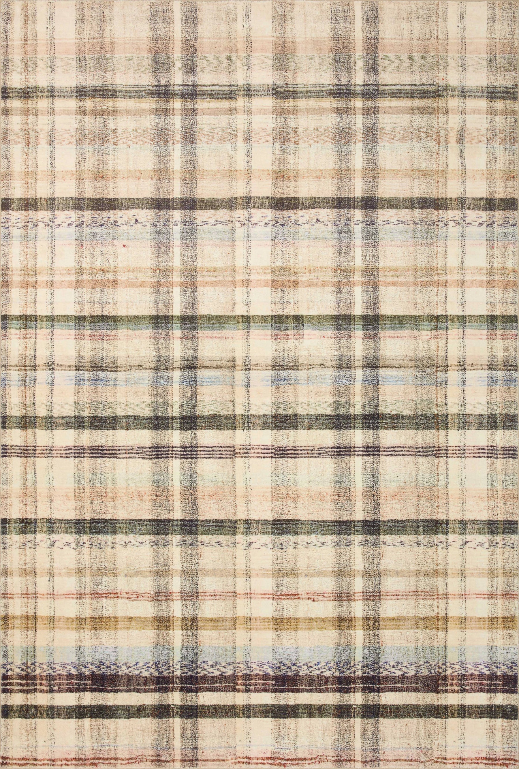 Chris Loves Julia x Loloi Humphrey HUM-02 Ivory Multi Rug - 7 ft 3 in x 9 ft 3 in
